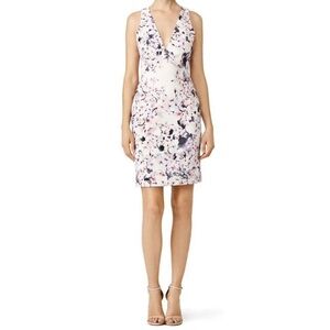 GABRIELA CADENA Floral Bloom Silk Dress Pink Sleeveless Size 0